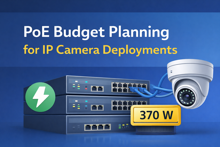 PoE Budget Planning for IP Camera Deployments: Avoiding Power Failures at Scale