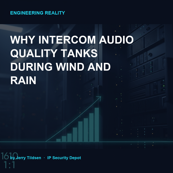 Why Intercom Audio Quality Tanks During Wind and Rain