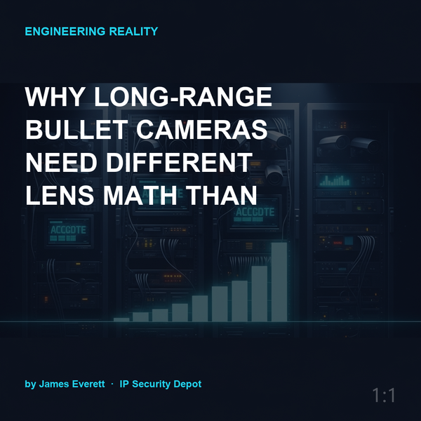 Why Long-Range Bullet Cameras Need Different Lens Math Than Domes