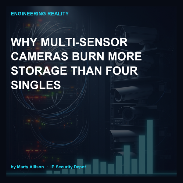 Why Multi-Sensor Cameras Burn More Storage Than Four Singles