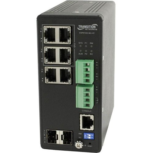 Lantronix SISPM1040-362-LRT-L1Y3 6-Port Gigabit Switch 3-Year