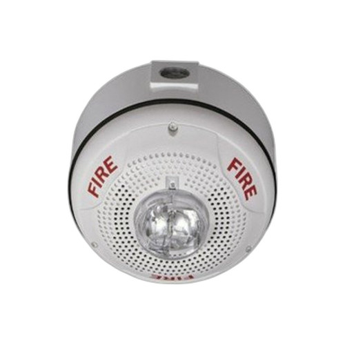 System Sensor SPSCWHK Wall-Mount Speaker Strobe White High with Mar...