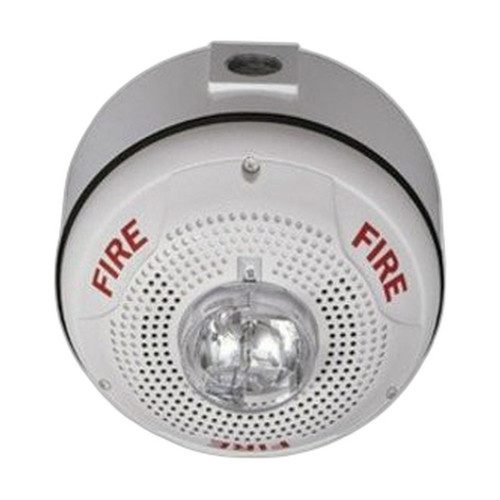 System Sensor SPSCWHK Wall-Mount Speaker Strobe White High with Mar...