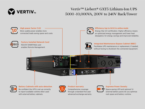 Vertiv GXT5LI-8000GVRT3UXLN