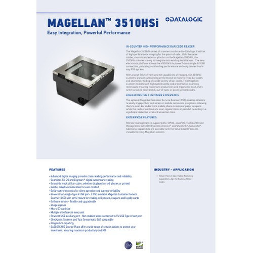 Datalogic Magellan 3510HSi Scanner