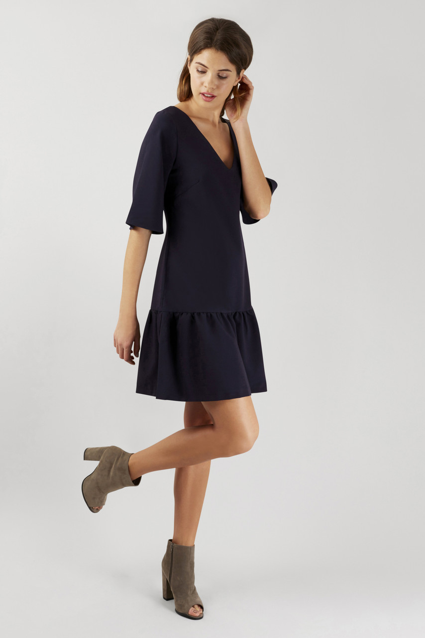 v neck tunic dress