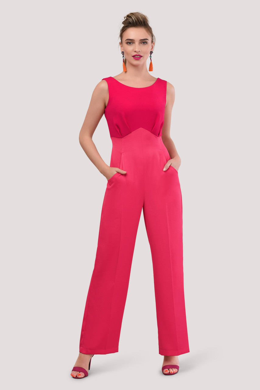 pink jumpsuit