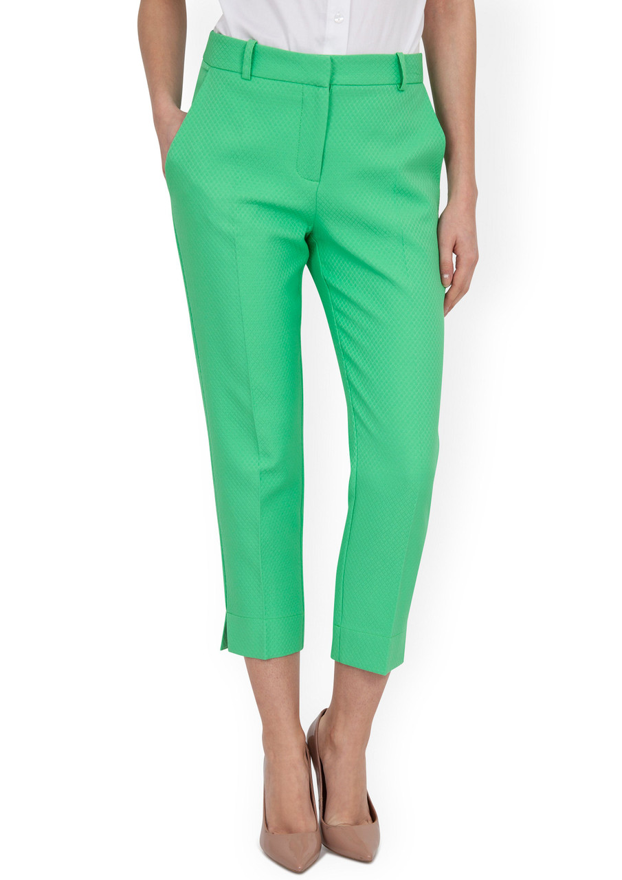 Closet London Green Almari Diamond Quilted Trousers - Closet London