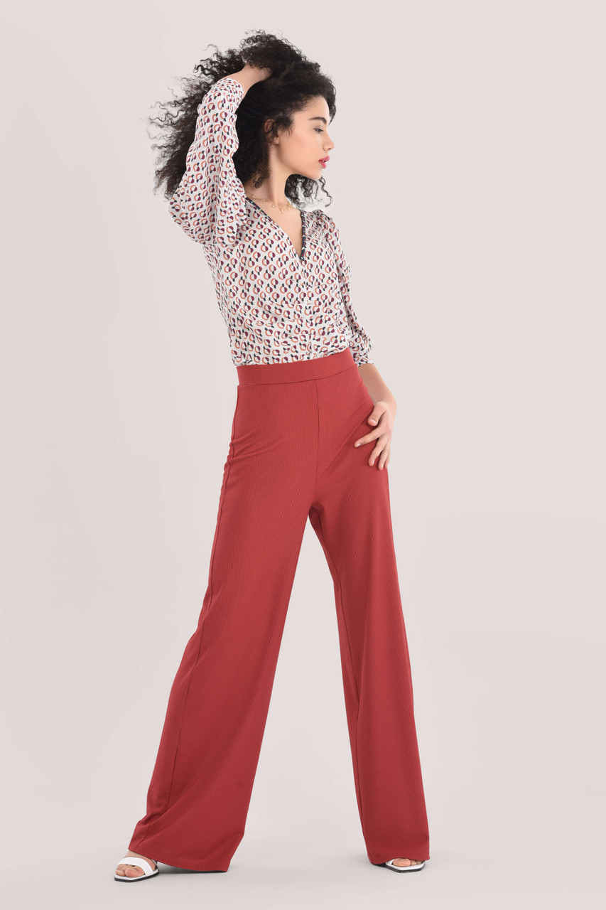 Closet London | Women's Rib Straight Leg Trouser