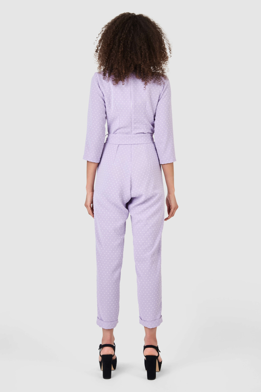 Light discount purple jumpsuit