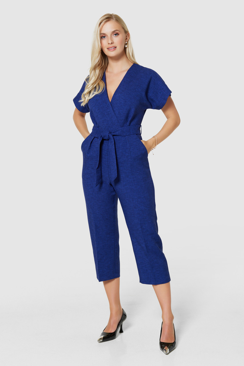 Amazon.com: GUYOS rompers for women Solid Batwing Sleeve Belted Jumpsuit  petite jumpsuits for women (Color : Navy Blue, Size : X-Small) : Clothing,  Shoes & Jewelry