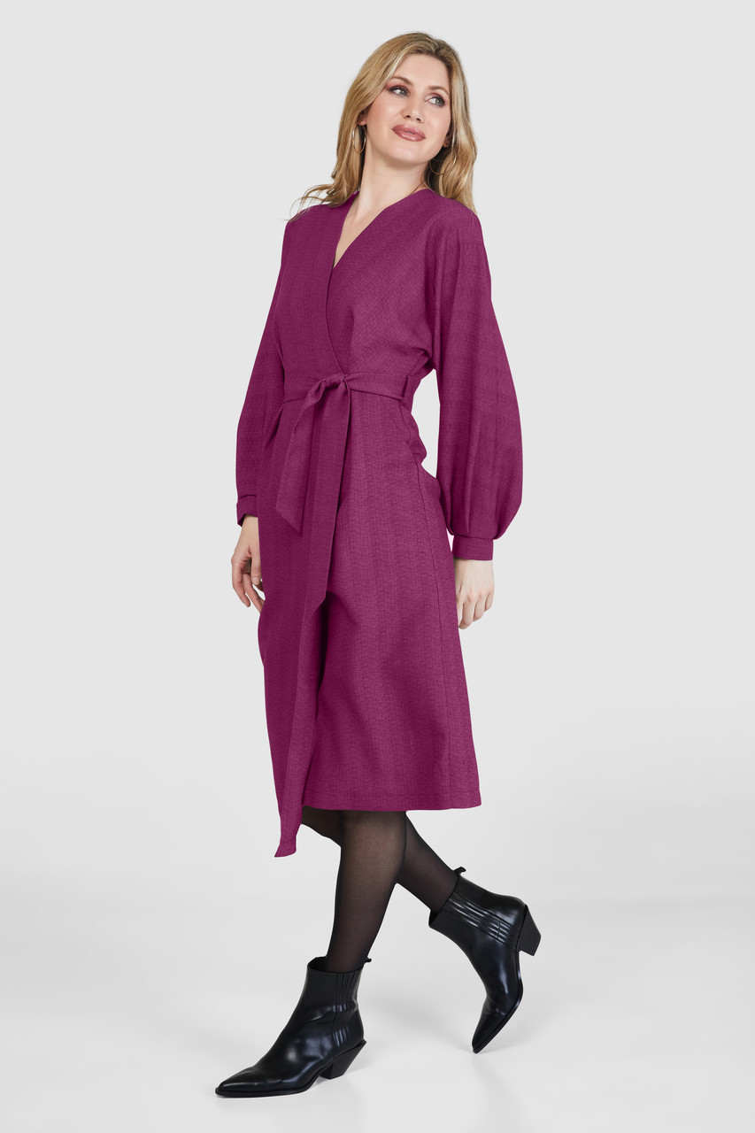 Magenta clearance wrap dress