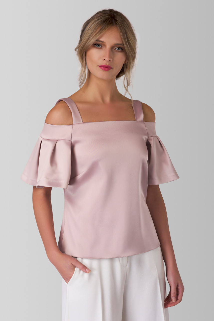 Blush Off the Shoulder Strap Blouse