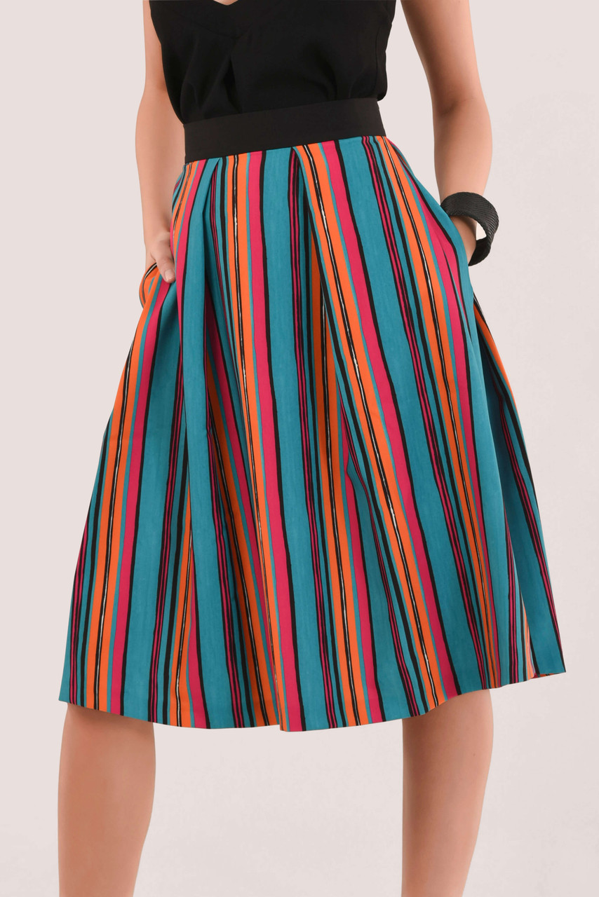 Closet London Multi Pleated Skirt