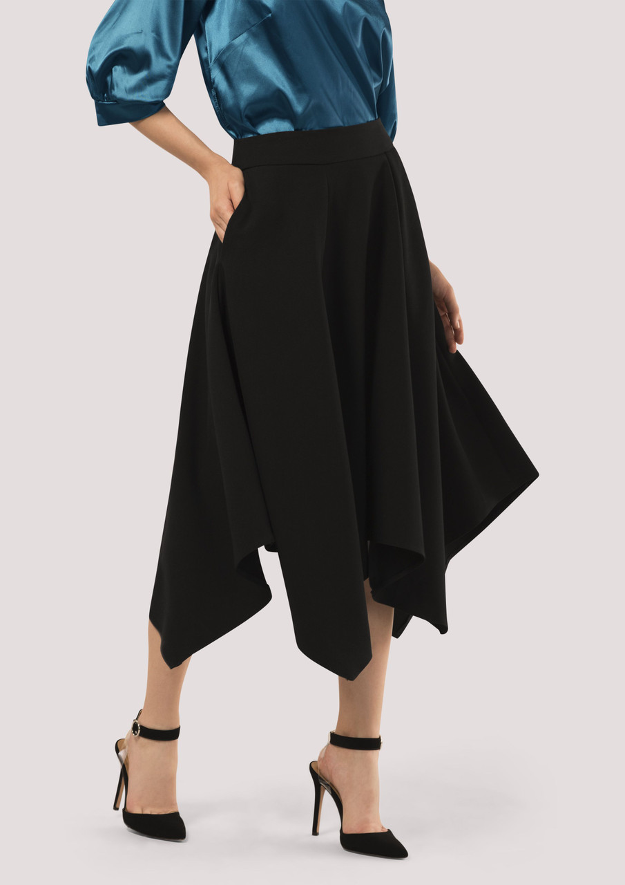 Closet  London Handkerchief Point Hem Skirt