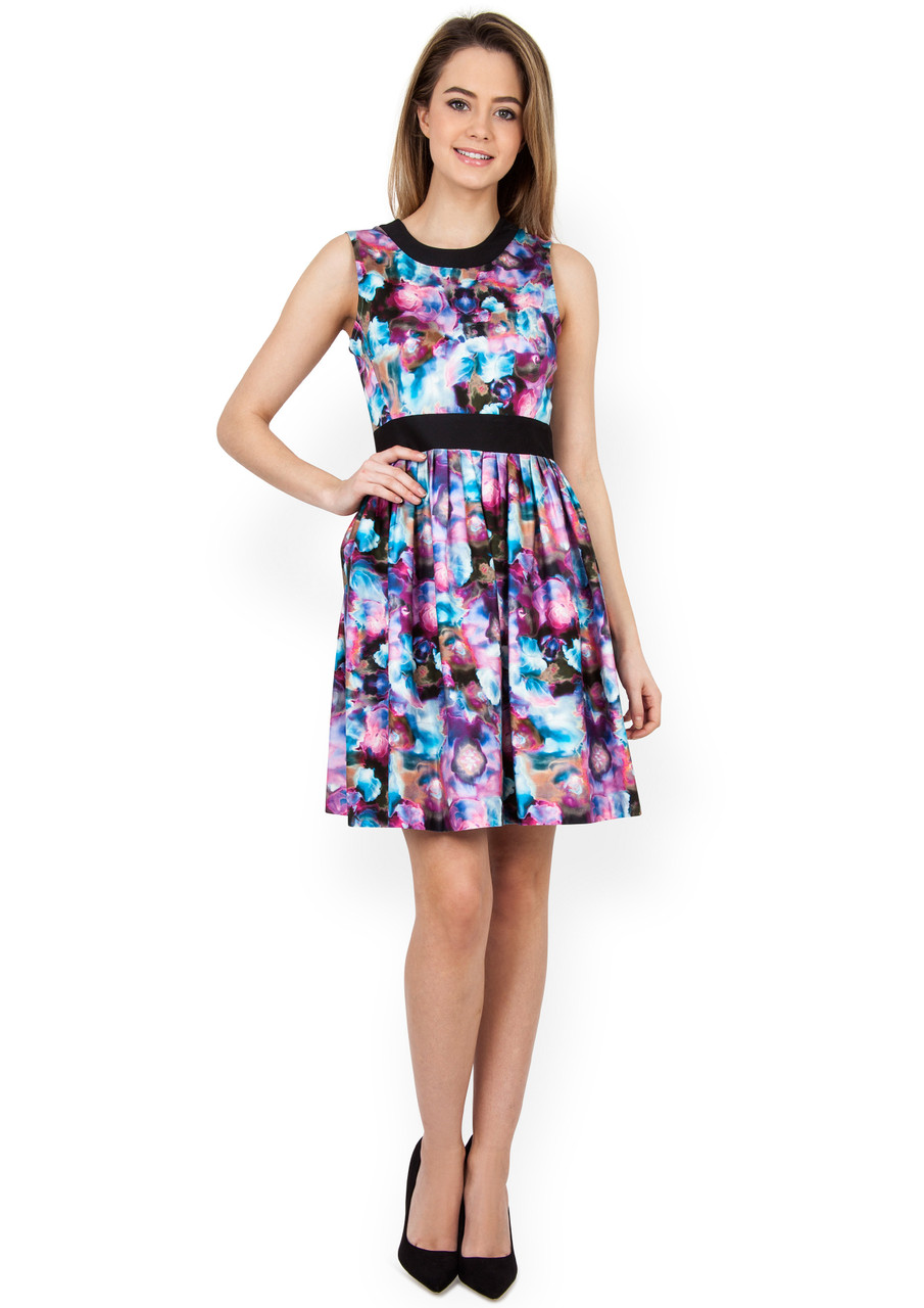 Closet London Multi Water Floral Dress