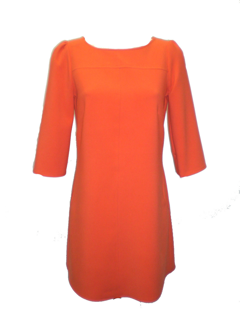 Closet London Orange Pocket Tunic Dress