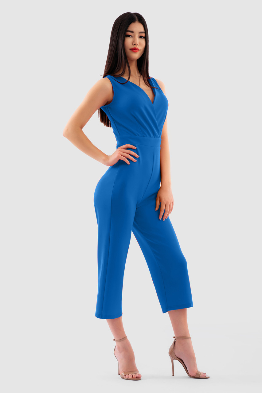 Closet  London Blue Royal Straight Leg Jumpsuit