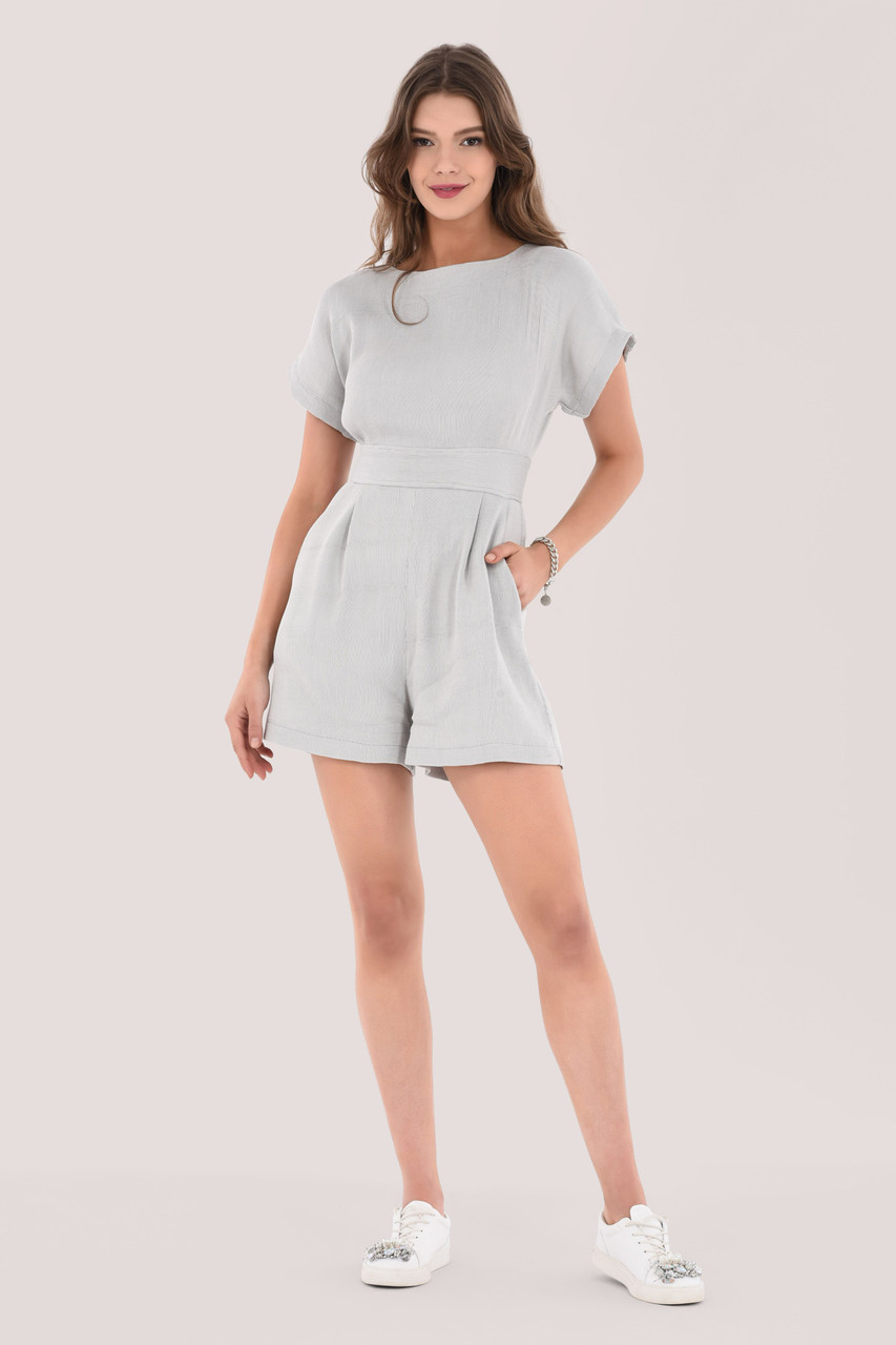 Closet London Grey Kimono Playsuit