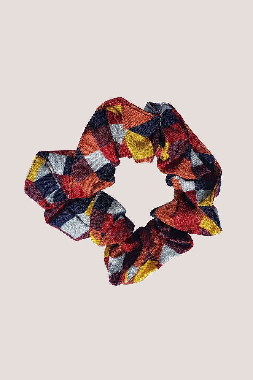 Closet London Red Print Hair Scrunchie