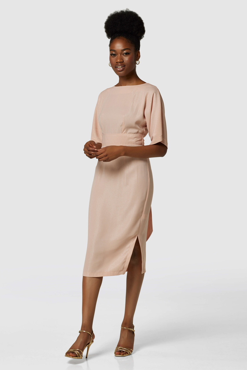 Closet London Pink Kimono Midi Dress