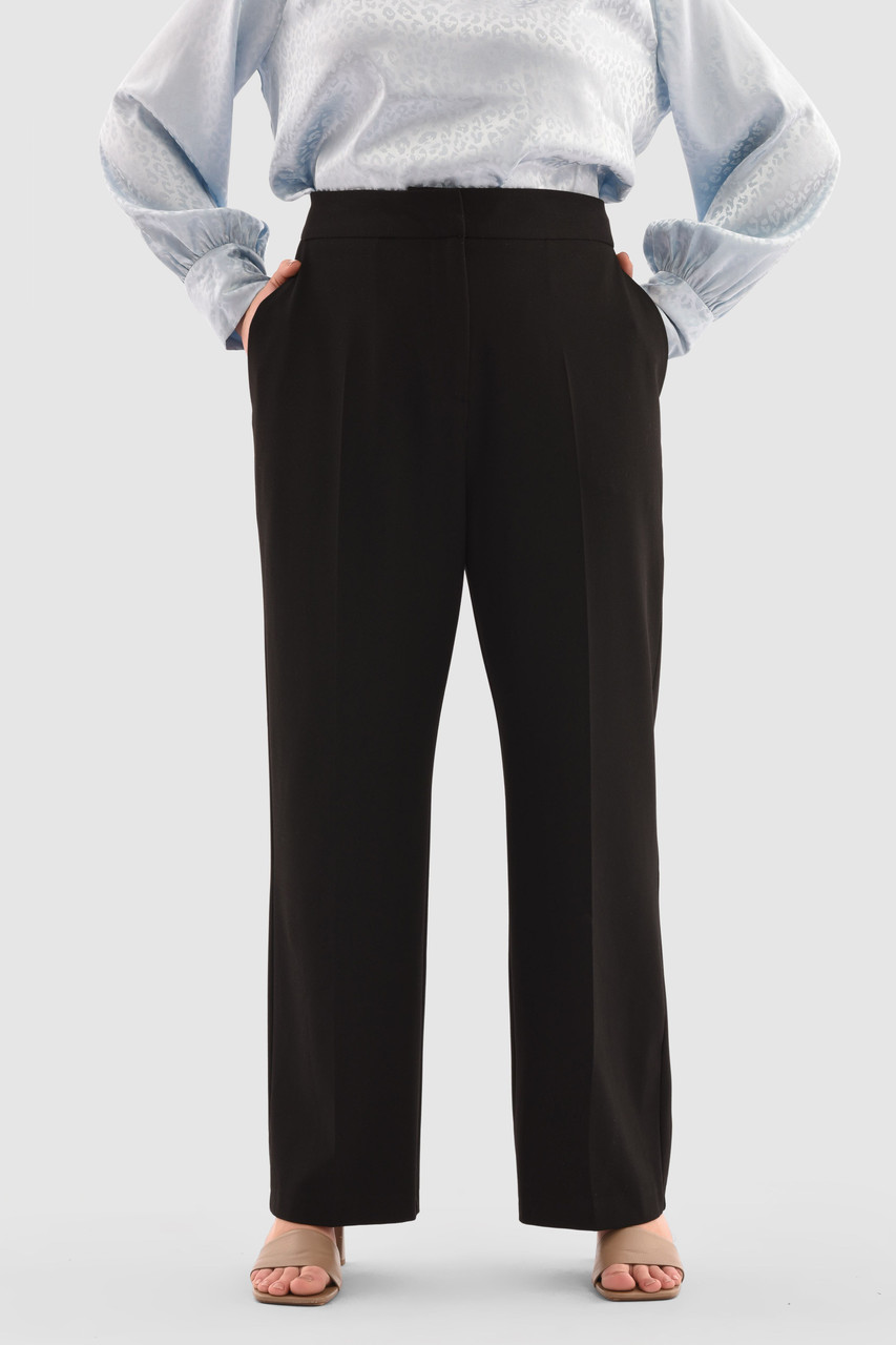 Closet London Curves Black Straight Leg Trouser