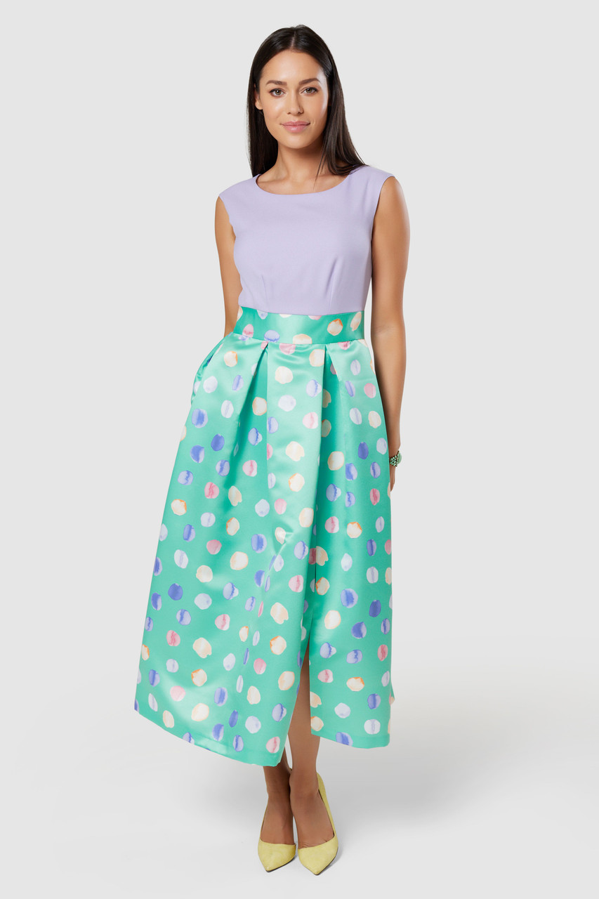 Closet London Mint Green Full Skirt Midi Dress