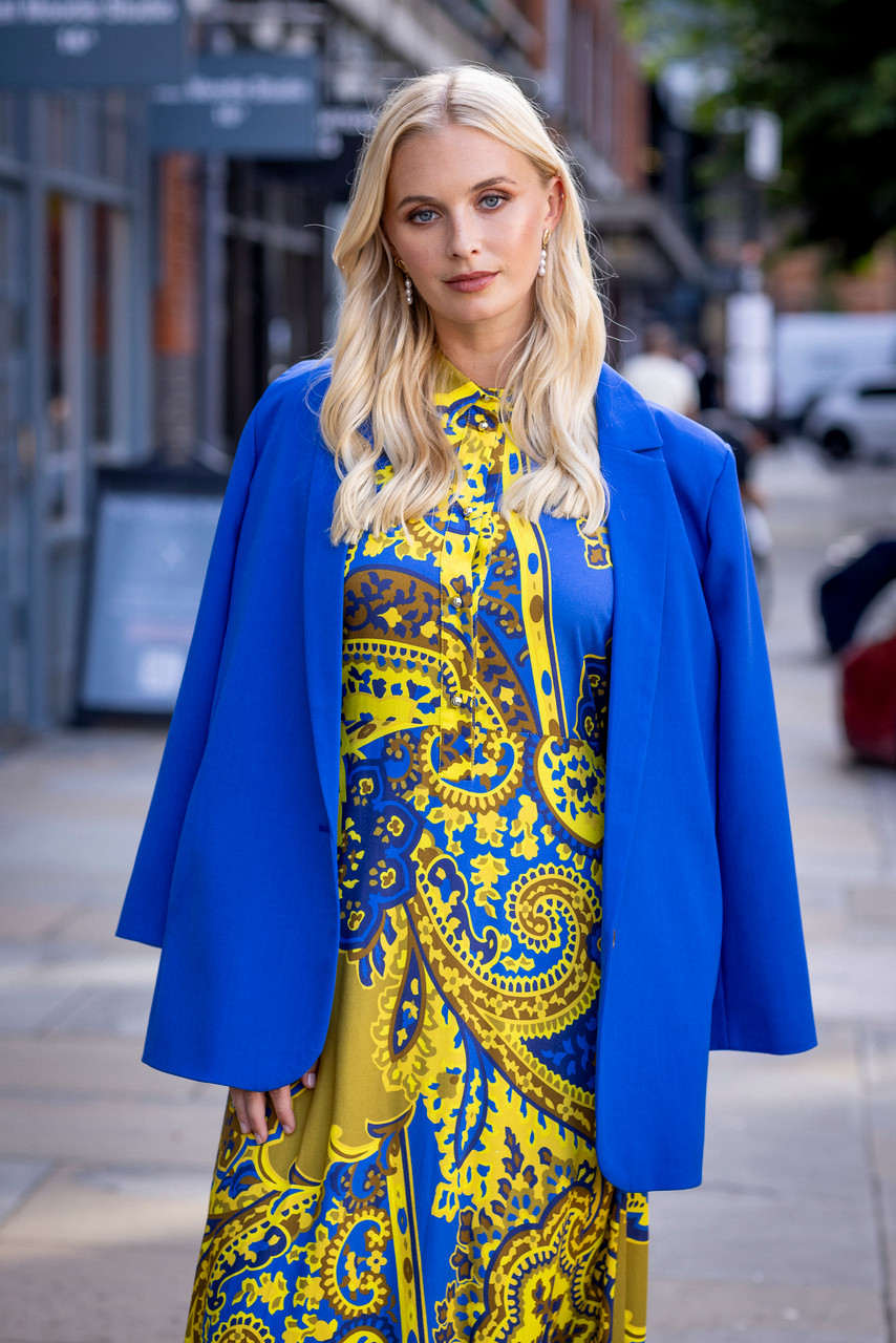 Closet London Blue Oversized Blazer