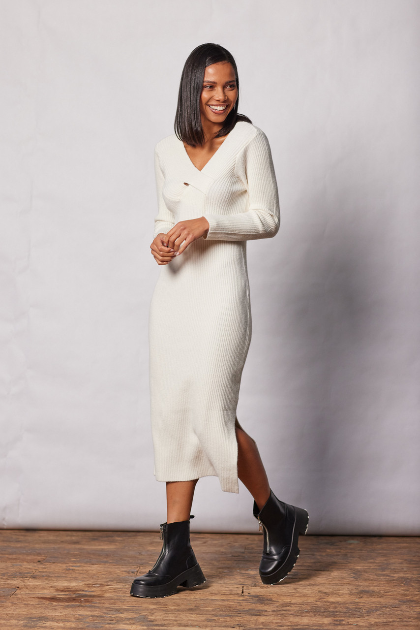 Closet London Ivory Pencil Dress