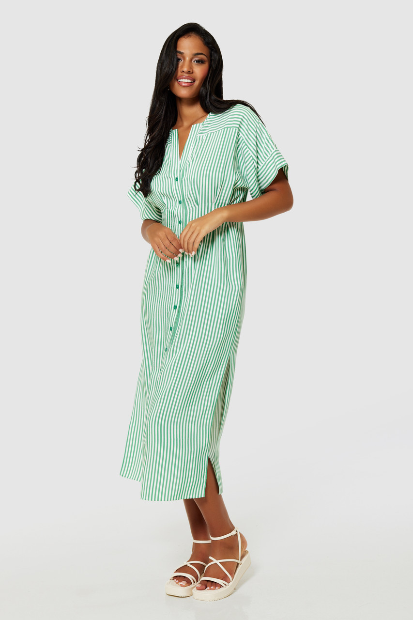 Closet London Green Shirt Dress