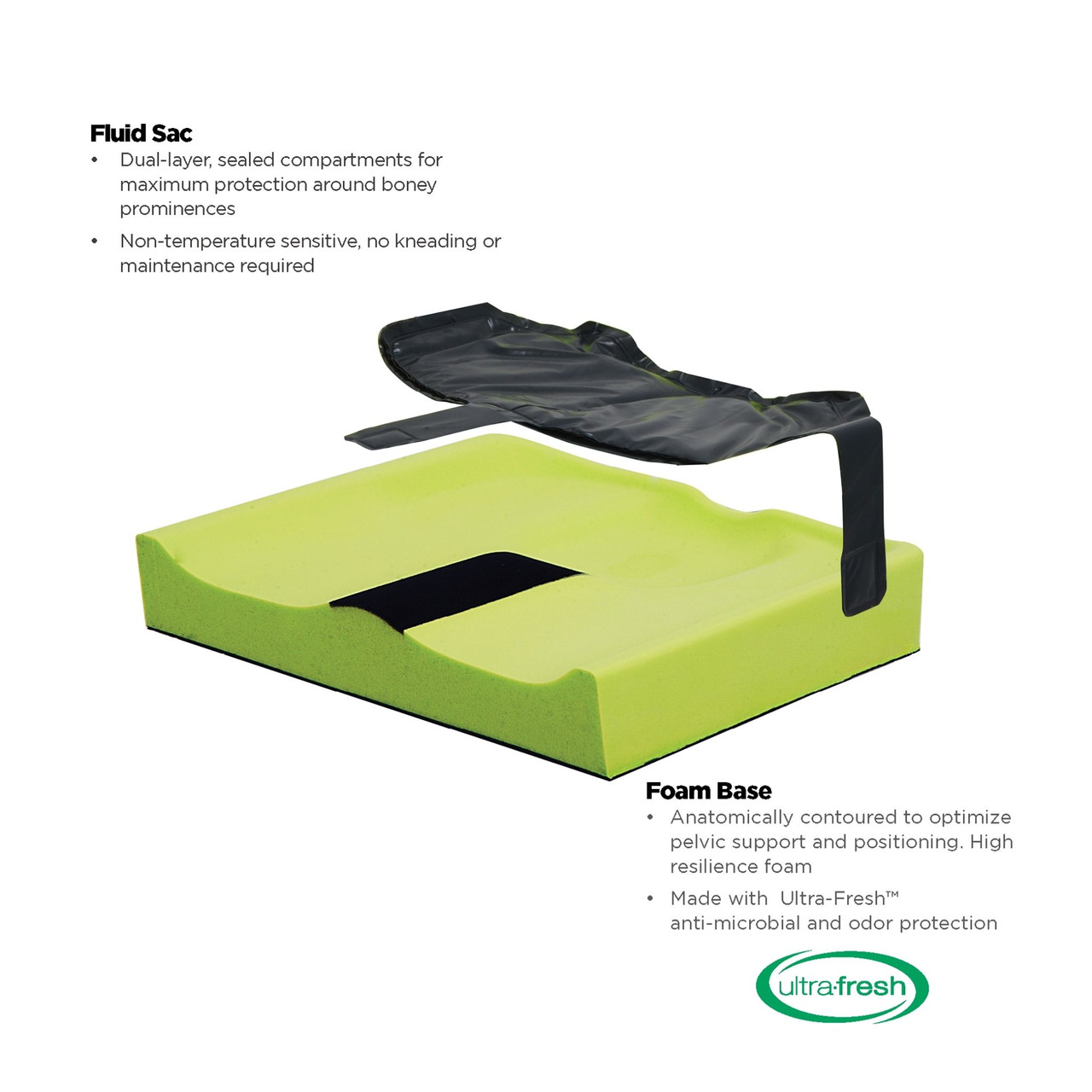 Invacare® Matrx Libra Wheelchair Cushion | Gel Pressure Relief