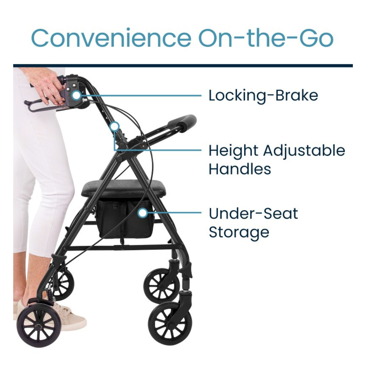 Vive Core Rollator | Walking Aids | Aracent Healthcare