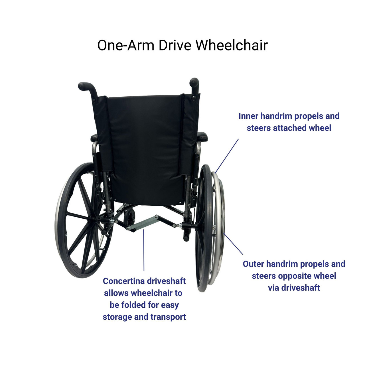 Invacare® 9000 XDT HD One-Arm Drive Manual Wheelchair