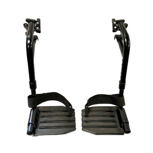 Invacare Swing-Away Footrests, with Aluminum Footplates and Heel Loops (T93HAP) Invacare Swing-Away Footrests, with Aluminum Footplates and Heel Loops (T93HAP)