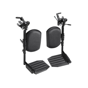 Invacare Swing-Away Elevating Legrests, Composite Footplates with Padded Calf Pad Invacare Swing-Away Elevating Legrests, Composite Footplates with Padded Calf Pad