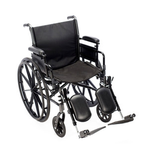 Proactive Medical Chariot IV High-Strength Lightweight Wheelchair (K4) - Removable Adjustable Height Armrests. Image shown with desk-length armrests and swing-away elevating legrests with calf pads Proactive Medical Chariot IV High-Strength Lightweight Wheelchair (K4) - Removable Adjustable Height Armrests. Image shown with desk-length armrests and swing-away elevating legrests with calf pads