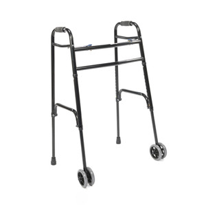 Proactive Medical Products - Protekt Bariatric 2-Button Folding Walker with Dual 5-inch Glide Wheels Proactive Medical Products - Protekt Bariatric 2-Button Folding Walker with Dual 5-inch Glide Wheels