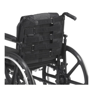 Proactive Medical Products - Protekt Adjustable Tension Backrest (rear view showing hook & loop adjustable tension straps)