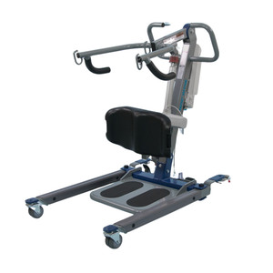 Protekt 600 Stand - Bariatric Sit-to-Stand Electric Patient Lift - view from left side angled Protekt 600 Stand - Bariatric Sit-to-Stand Electric Patient Lift - view from left side angled