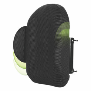 Invacare (Motion Concepts) Matrx MAC Adjustable Contour Backrest view from front side demonstrating height adjustment of lateral contours Invacare (Motion Concepts) Matrx MAC Adjustable Contour Backrest view from front side demonstrating height adjustment of lateral contours