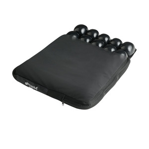 Proactive Medical Protekt Revel Air Cushion for wheelchairs, featuring dual‑valve adjustable air cells, contoured surface, and durable black cover, designed for optimal pressure redistribution, comfort, and posture support Proactive Medical Protekt Revel Air Cushion for wheelchairs, featuring dual‑valve adjustable air cells, contoured surface, and durable black cover, designed for optimal pressure redistribution, comfort, and posture support