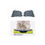Invacare Motion Concepts Matrx Libra Adjust Wheelchair Cushion uses 2 fluid supplement packs to create deep contour pelvic well