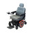 A sleek, modern Invacare TDX SP2 Power Wheelchair featuring a gray leather Captain's seat, adjustable armrests, and orange-accented wheels. A sleek, modern Invacare TDX SP2 Power Wheelchair featuring a gray leather Captain's seat, adjustable armrests, and orange-accented wheels.