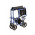 Proactive Medical Products - ASTRA Aluminum Transport Wheelchair front side view folded (Blue color) Proactive Medical Products - ASTRA Aluminum Transport Wheelchair front side view folded (Blue color)