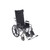 A black manual wheelchair with reclining backrest, footrests, and large wheels, designed for comfort and mobility assistance. A black manual wheelchair with reclining backrest, footrests, and large wheels, designed for comfort and mobility assistance.