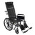 A black manual wheelchair with a tall backrest and adjustable footrests, designed for comfort and support. A black manual wheelchair with a tall backrest and adjustable footrests, designed for comfort and support.