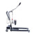 An Invacare ISA XPLUS Stand-Up Electric Patient Lift with a sleek design, featuring a handle, harness, and wheeled base for easy maneuverability and patient transfer.