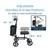 Image of an adjustable Core Knee Walker with specifications for handle and knee platform height, showcasing ergonomic features for comfort. Image of an adjustable Core Knee Walker with specifications for handle and knee platform height, showcasing ergonomic features for comfort.