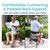 Senior man sitting on a red Vive Everglide Rollator, demonstrating its padded seat and backrest support while reading outdoors. Senior man sitting on a red Vive Everglide Rollator, demonstrating its padded seat and backrest support while reading outdoors.