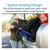 Person placing the folded Vive Foldable Rollator Series T into a car trunk, demonstrating its compact size and portability. Text overlay reads: 'Space Saving Design. Fits in the trunks of your car, your coat closet and the other small spaces.' Person placing the folded Vive Foldable Rollator Series T into a car trunk, demonstrating its compact size and portability. Text overlay reads: 'Space Saving Design. Fits in the trunks of your car, your coat closet and the other small spaces.'